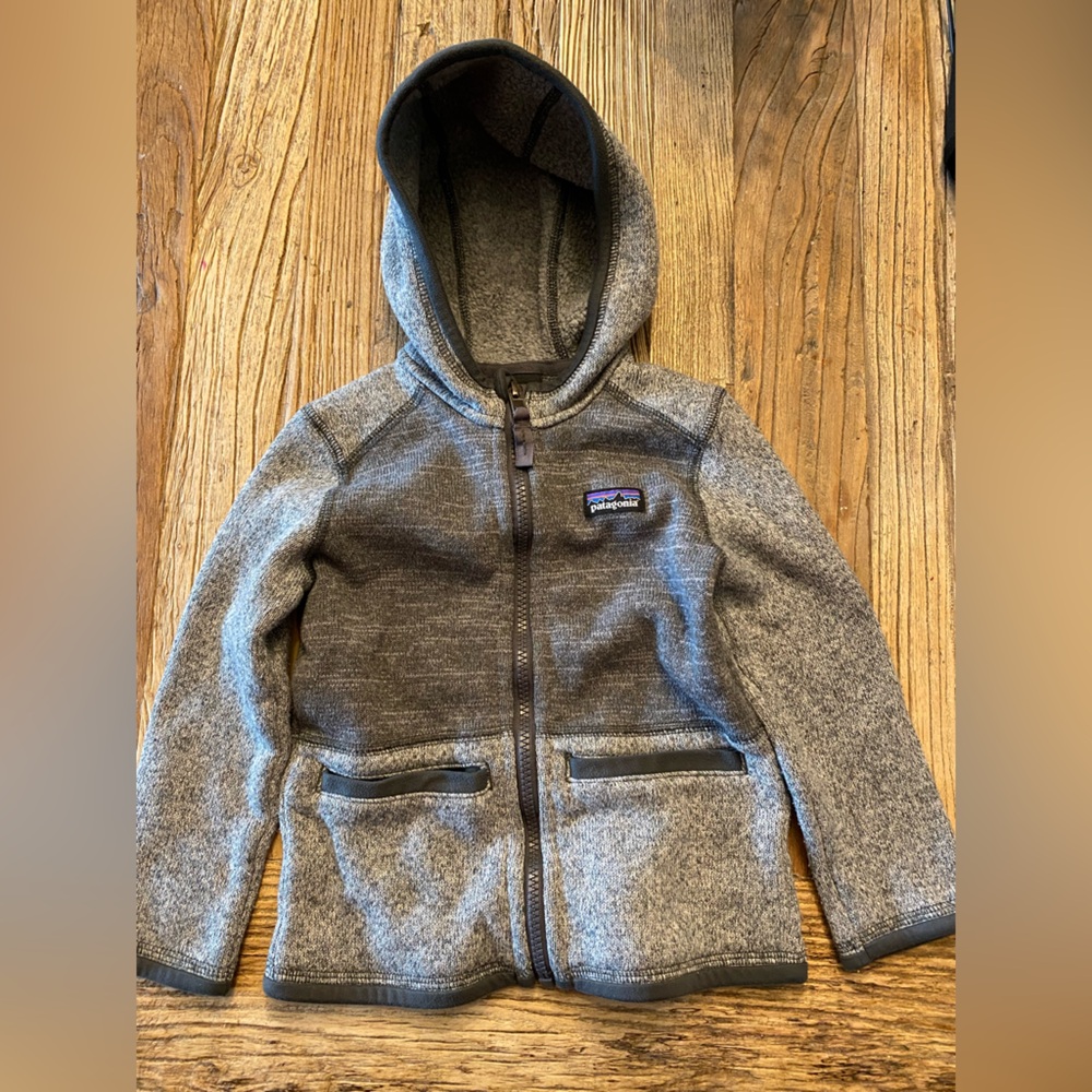 Patagonia Two-Tone Gray Zip-Up 3T Sweater